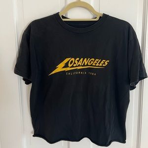 Brandy Melville L.A. Lightning Bolt Tee Shirt